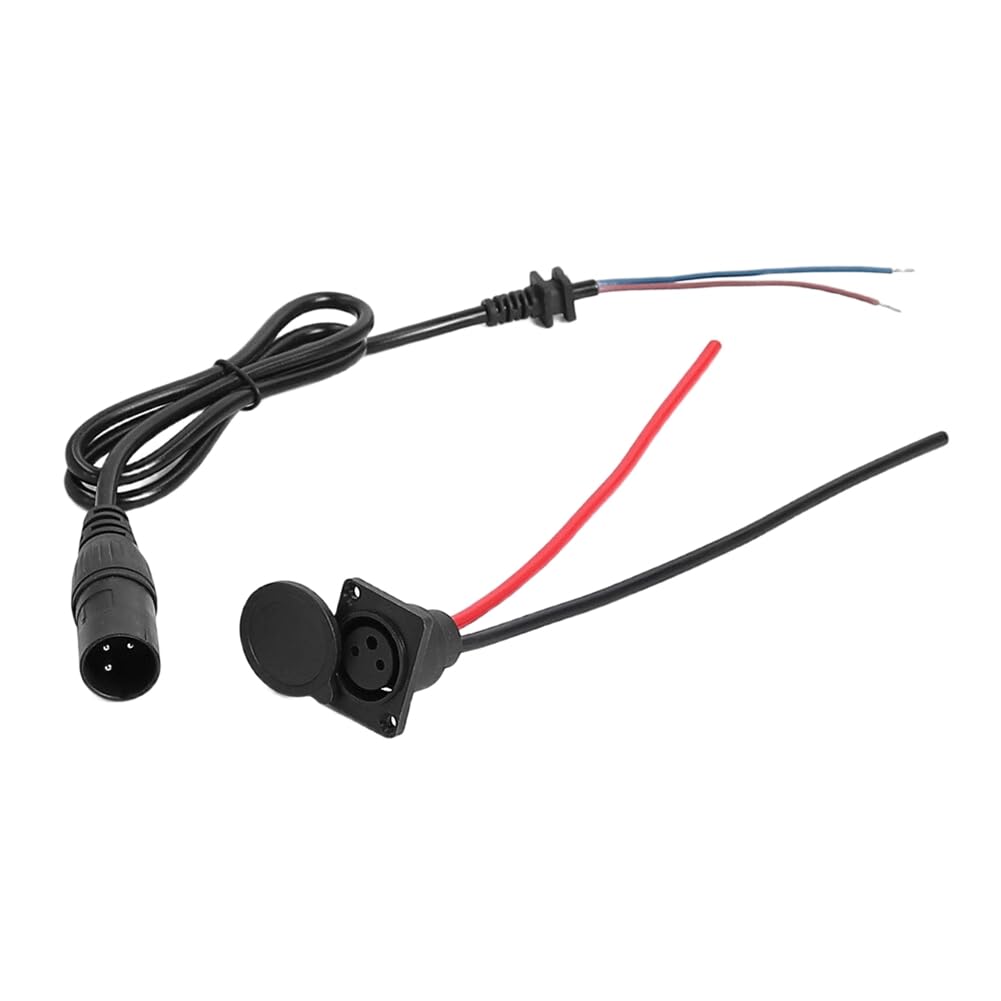Correa Bike 3pin Charge Connector Male Female Charging Plug for Electric Scooter E-Bike PVC Interface Cable Charging Port Accessory
