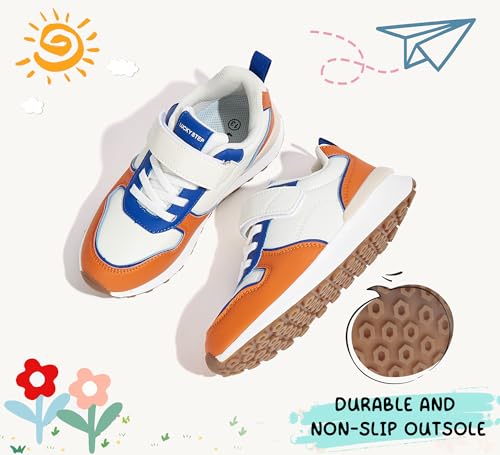 LUCKY STEP Kids Sneakers for Girls Boys Running Non-Slip Tennis Casual Walking Shoes Hook and Loop Unisex-Child Storybook Shoes for Big Kids, Little Kids & Toddlers4