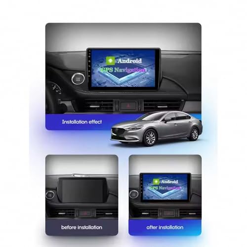 Estéreo de automóvil para Mazda 6 2018-2021 con Android Auto y GPS integrado 2
