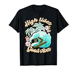 High Tides Good Vibes Retro Summer Vacation Beach Party Men Women T-Shirt