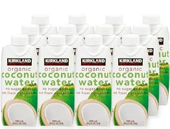 Kirkland Signature Organic Coconut Water, 11.1 oz (Pack of 12) by LOS
