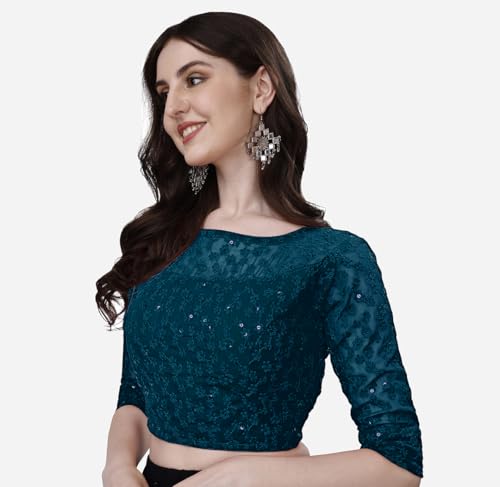 Image of Vihu Fashion Women Georgette Half Sleeve Blouse