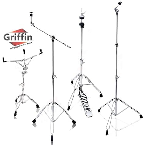 GRIFFIN Cymbal Stand Hardware Pack 4 Piece Set Cover