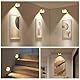 Bild Licht mit Fernbedienung, Bildbeleuchtung Kabellos, LED Wandleuchte Innen, Dart Beleuchtung, Wiederaufladbare LED Wandlampe mit 3 Farbtemperaturen, Wandlampe Akku mit Timer (Gold)