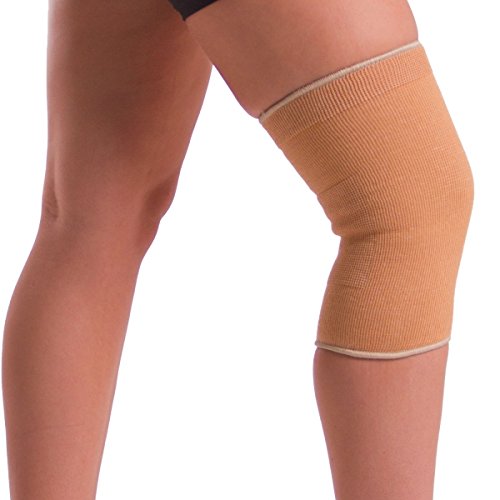 Braceability Elastic Slip-On Knee Sleeve | Cotton Fabric Knee Pain Compression Bandage For Stretchy, Lightweight & Comfortable Support (2Xl) #TOP2