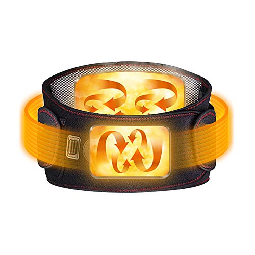 ZFF Soporte Lumbar Cinturón,Moxibustión Compresa Caliente Vibración Masaje Quemador De...