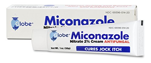 Globe Miconazole Nitrate 2% Antifungal Cream, Cures Most Athletes Foot, Jock Itch, Ringworm. 1 Oz Tube #TOP2