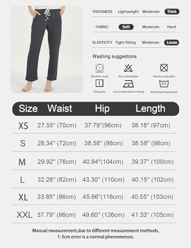 Image of Gihuo Women's Sherpa Lined Sweatpants Winter Warm Fleece Lined Sweatpants with Pockets Fleece Jogger Pants
