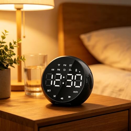Reloj de dormitorio recargable ideal para el hogar y niños 4
