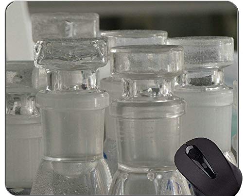 YENDOSTEEN - Abstrakte Wissenschafts-Chemie-Illustration Mauspads, Laborbüro-Mausunterlage