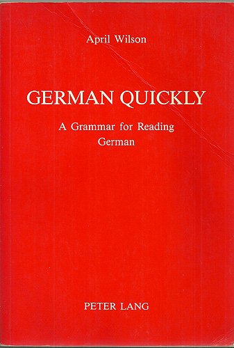German Quickly (American university studies) 0820403415 Book Cover