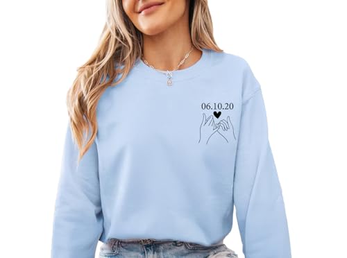 Personalized Couple Sweatshirt, Custom Hoodie, Valentines Day Gift, Matching Couples Sweaters, Gifts for Men, Anniversary, Women Boyfriend Girlfriend3