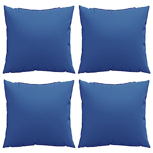 Cojines para sofá de exterior 50x50 cm impermeables azul rey pack de 4 5