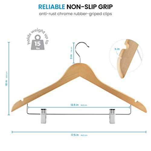 Zober ZO-W201 High-Grade Wooden Suit Hangers  thumb #6