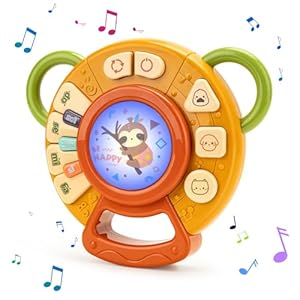 Funsland Baby Musical Toys for 1 Year Old, Baby Piano Sound Toy to Stimulate Sense, 6 Modes, Interactive Early Learning Tummy Time Toy 6 12 18 Months, Gifts for Toddler 1st Birthday Gifts, English
