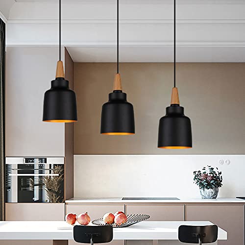 Lámpara de techo de metal negro elegante para diseño de interiores sofisticado 2