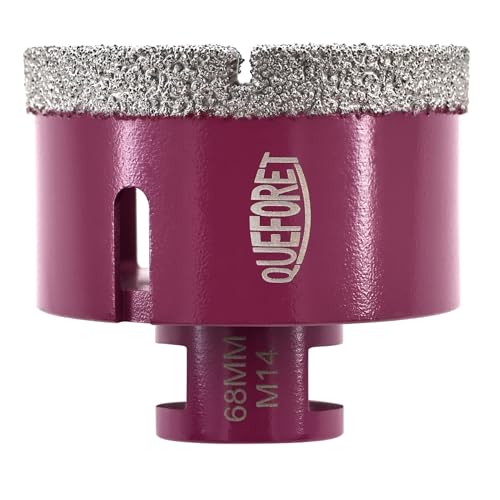 QUEFORET Foret Diamant pour Carrelage 68mm x M14 - Trépan de Forage pour Céramique...