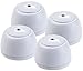 Produktbild VisorTech Alarm Wasser: 4er-Set Mini-Wassermelder, lauter Alarm (85 dB), Batteriebetrieb, IP65 (Batterie-Wassermelder, Wasserdichter Wassermelder, Feuchtigkeitssensor)