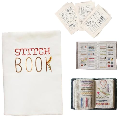 Image of Gocikiko Embroidery Books of Stitches,Handcrafted Embroidery & Stitching Book: Step-by-Step Techniques for Beginners and Enthusiasts with Visual Instructions, Patterns, and Sewing Tips