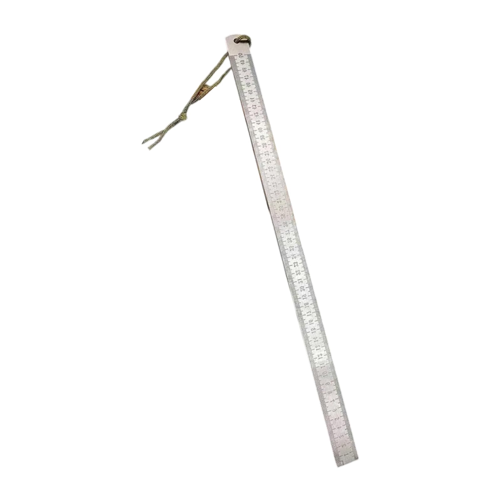Nmowybpy 52Cm 3Mm Multifunctional Ruler Straight Edges Measuring Tool 50Cm 20In Straight Ruler Stainless Car Mounted Defense Thickened Stainless Steel