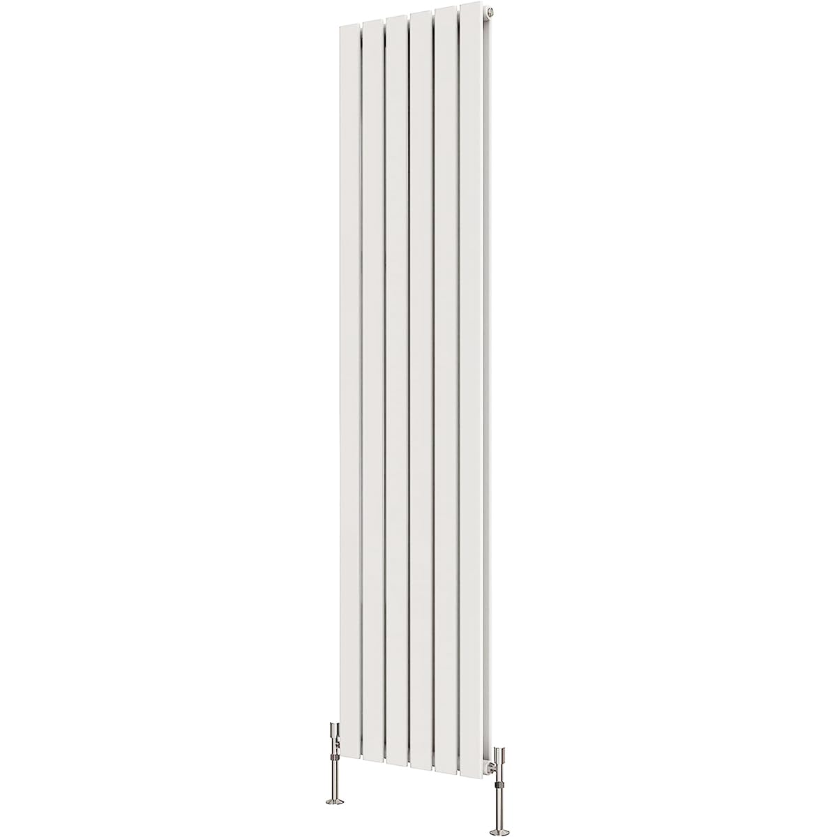 Radbliss Vertical Flat Panel Design Radiator 1600x408mm White Double Tall RAD Central Heating