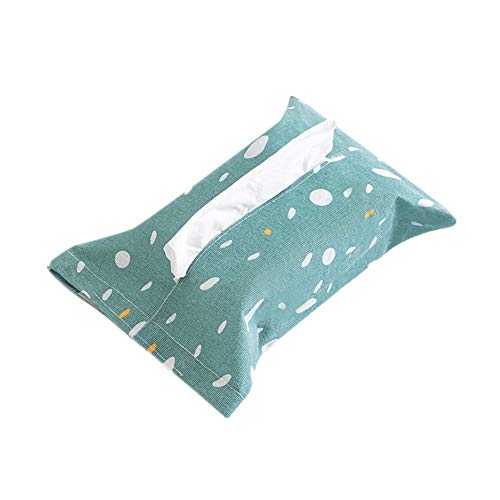 OVsler Caja PaUelos Caja De PaUelos Cajas para Pauelos De Papel Caja De Pauelos Cubre Rectngulo Tejido Caja Caja para Pauelos De Papel Soporte De Caja De Pauelos para El Hogar Green