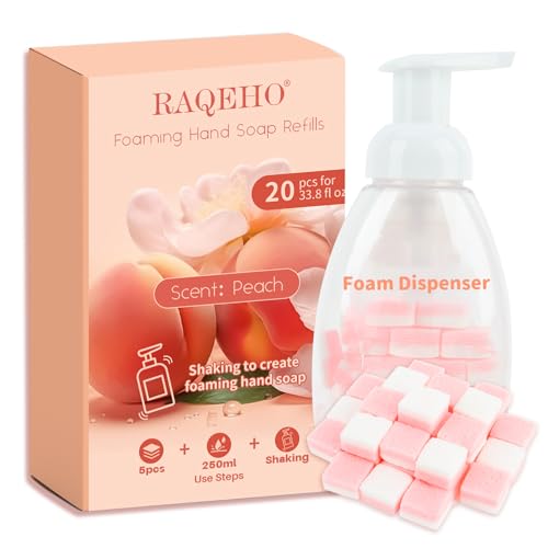 Foaming Hand Soap Tablets Refill - RAQEHO 20pcs Hand Soap