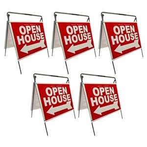 Open House Sign Metal A-Frame Kit (...