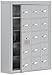 Salsbury Industries 19155-15ASK Cell Phone-Access Panel-5 Unit Surface Mounted-Keyed Locks with 5-Inch Diameter Compartments, Aluminum