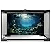 Riivvdise Aquarium Backdrop Underwater Coral Reef with Fishes Sun Rays Terrarium Background Under Water Rocks with Moss Fish Tank Backdrop Aquarium Wallpaper Poster Decor Vinyl 72x18in
