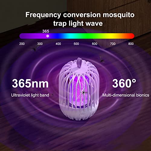 Moniss Lâmpada mata-mosquitos doméstica elétrica mata-mosquitos luz noturna portátil armadilha para