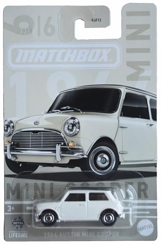 Matchbox 1964 Austin Mini Cooper Blanco miniatura 1