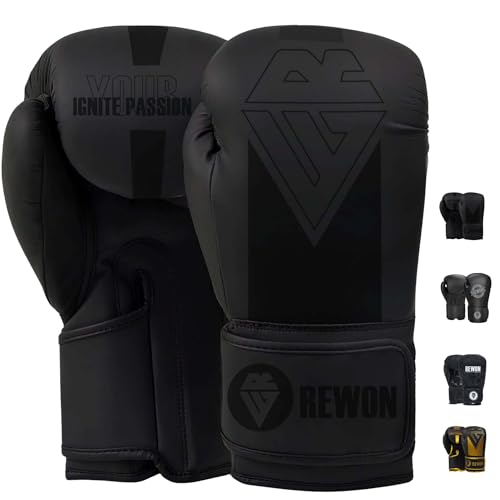 Guantes de boxeo para saco y kickboxing REWON en tamaños de 8oz a 16oz unisex