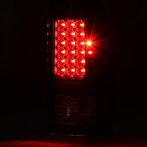 AKKON - For Black Smoke 97-03 F150 97-99 F250 LD 99-07 Superduty LED Tail Lights Brake Lamp Replacement Pair