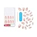 KISS, Press-On Nails, Nail glue included, 'clatant', Medium Size, Almond Shape, Includes 28 Nails, 2g Glue, 1 Manicure Stick, 1 Mini file