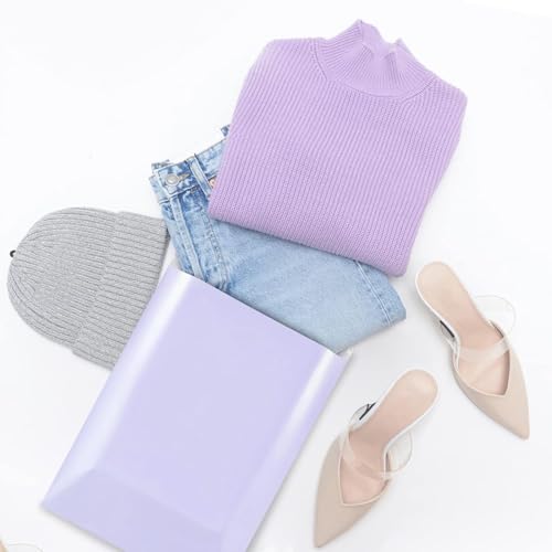 Image of Metronic Poly Mailers 14.5x19 Large Poly Mailers 500 Pack Self-Seal Shipping Bags, Packaging Bags, Shipping Envelopes, Packaging for Small Business, Boutique, Clothing Lilac Purple