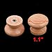 Ruilogod Wood Household Round Door Wardrobe Closet Pull Handle Grip Knob 28 x 23mm 11pcs (id: ca1 425 267 118 a15