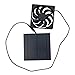 Ventilateur d'extraction de Panneau Solaire, 5V 6W Extérieur IP65 Ventilateur d'extraction Solaire Monocristallin Portable Étanche Pour Camping-cars, Serres, Maisons Animaux De Compagnie, Poulailler