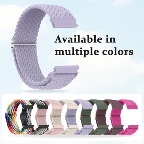 Correa de nylon trenzada ajustable para reloj 20mm miniatura 5