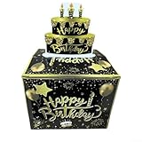 Assemblage facile : il suffit de regrouper l'argent avec les sacs en plastique inclus, en les alignant avec les billets d'un dollar. Enroulez l'argent, placez-le dans la boîte et placez-le sur la carte de gâteau d'anniversaire. Lorsque le destinataire le retire, l'argent coule, ajoutant un élément supplémentaire de surprise.