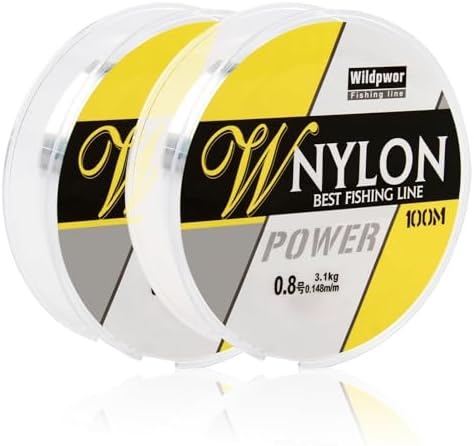 Fishing Line 200 Metres, 0.15 mm Transparent Nylon Line, High Strength and Low Visibility for Fishermen and Crafts Projects