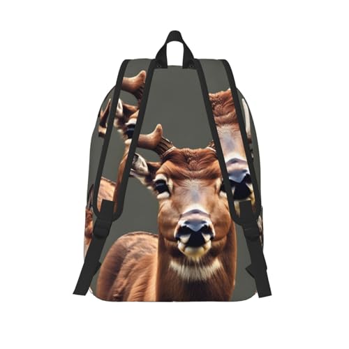 Sac à dos voyage femme imprimé cerf anti fatigue pour ordinateur