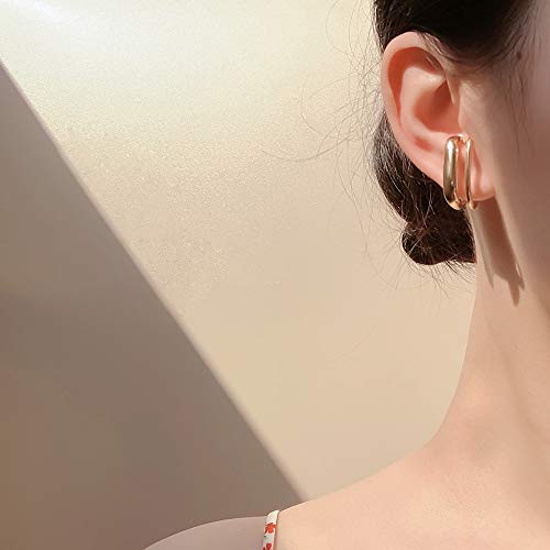 Ear Cuffs Gold Earring Ear Clip On Earrings For Women - Non Pierced Ear Cuffs No Piercing Ears Cartilage Earrings Minimalist Geometric Daily Wearing #TOP1