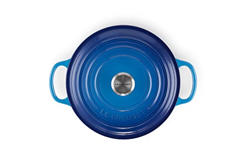 Le Creuset Signature Gusseisen-Bräter mit Deckel, Ø 22 cm, Rund, Für alle Herdarten und Induktion geeignet, Volumen: 3,3 l, 3,932 kg… – Ansicht 4