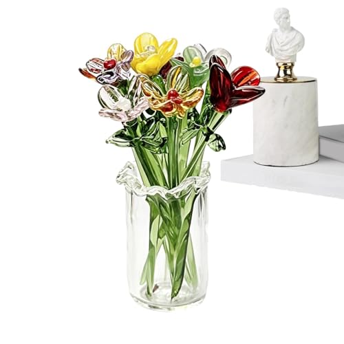 Mini flores decorativas para estantería y mesita de noche en casa 2