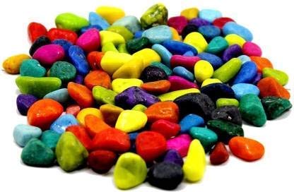 AB Stone Multicolour Stone Pebble Stone Glossy and Decorative Garden and Glass Pebbles (Multicolour) (3kg)-image-48