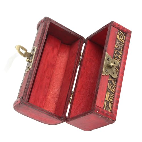 Qcwwy Caja de Almacenamiento de Joyería de Madera de Estilo Europeo - Estuche Clásico Vintage para Decoración del Hogar - Delicado y Duradero - Protege Baratijas y Joyeros - Ideal para