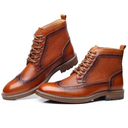 Image of Arkbird Mens Chelsea Boots, Stylish and Comfort Leather Chukka Ankle Boots with Zipper