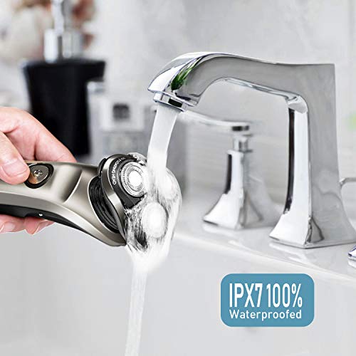 Shaver, MOOSOO Electric Razor with Sterilization Clean Charge Station