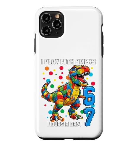 I Play With Bricks 6 7 Hours Per Day Dino T�V���c �X�}�z�P�[�X iPhone 11 Pro Max �p